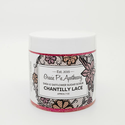 Chantilly Lace Shea and Safflower Sugar Scrub NEW!