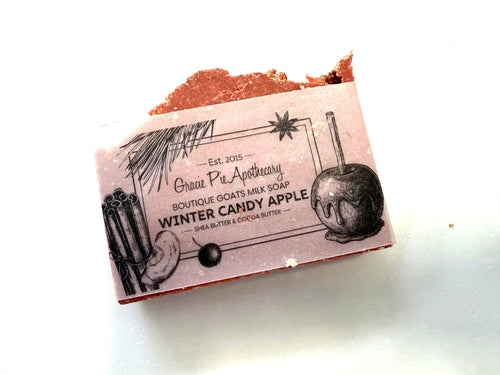 Winter Candy Apple Goats Milk Soap NEW!