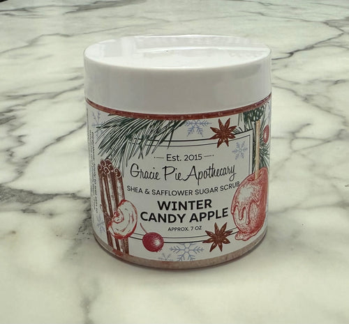 Winter Candy Apple Shea and Safflower Sugar Scrub NEW!